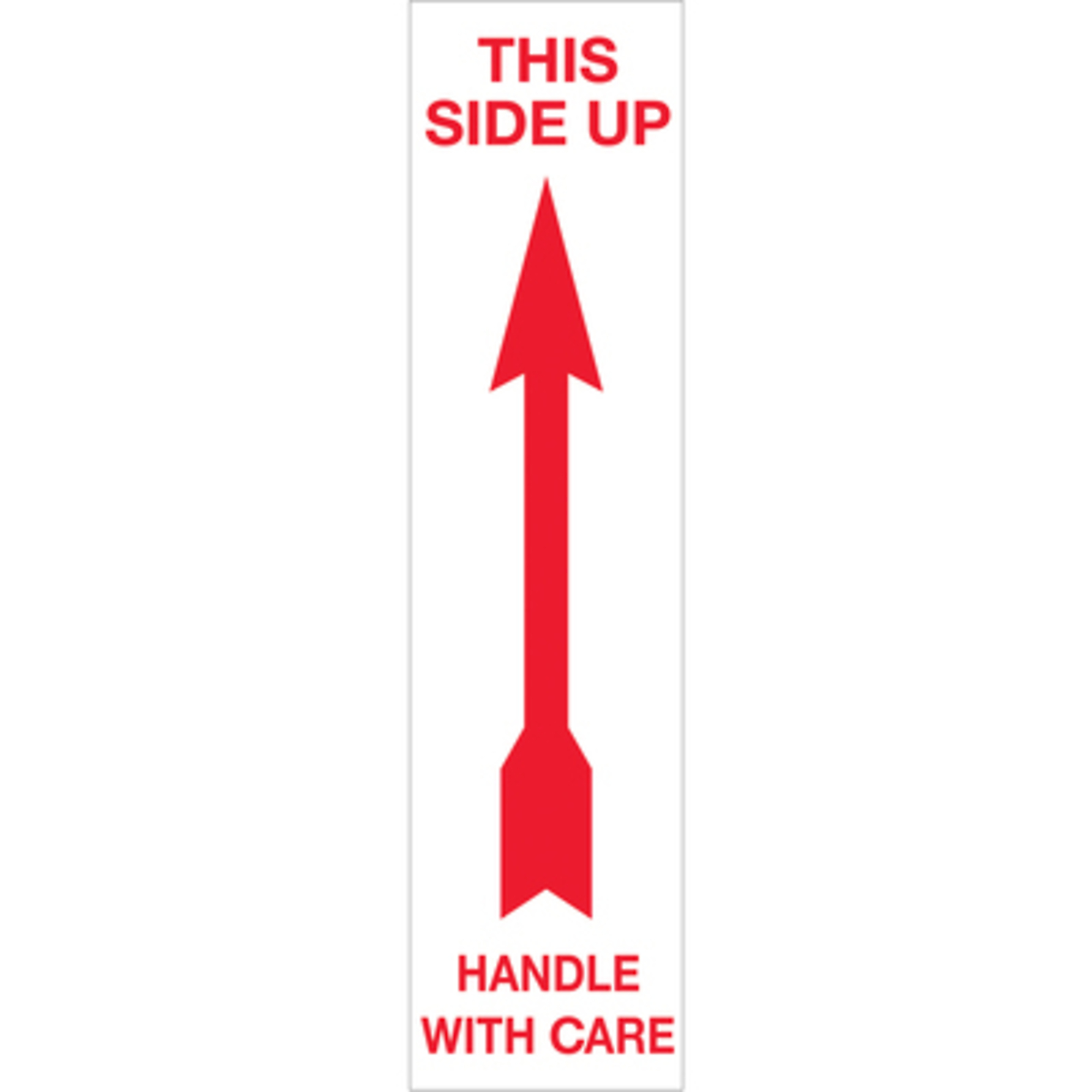 2 x 8in. - "Up - Handl With Care" Arrow Label 500/CS, Model# DL1130